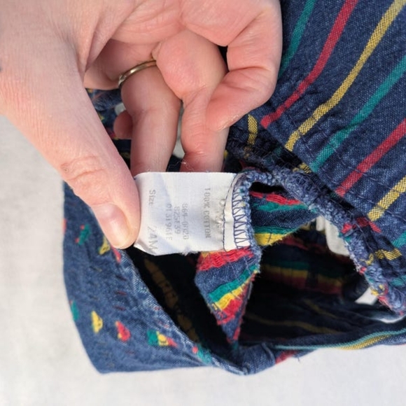 Vintage Osh Kosh Size 24 months Embroidered Cars Traffic Stripes Overalls - Picture 5 of 6